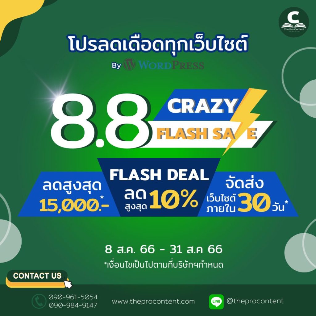 โปร 8.8 ลดเดือนทุกเว็บไซต์